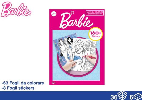 EOL ALBUM DA COLORARE 71FG+STICK BARBIE 