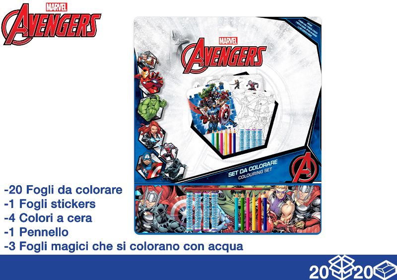 EOL ALBUM DA COLORARE CON COLORI AVENGER