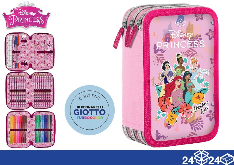 GIOTTO ASTUCCIO 3 ZIP PRINCESS