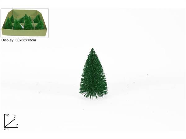 DUE ESSE ALBERO GLITTERATO CM.12 VERDE 