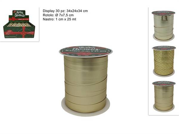 DUE ESSE NASTRI 1CMX25MT ORO 3ASS 