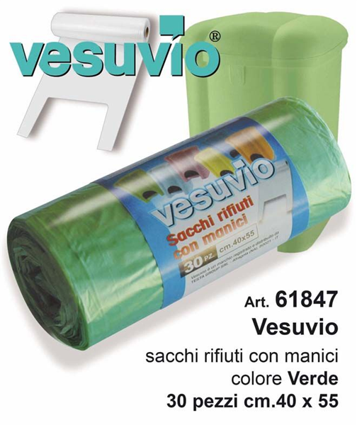 VESUVIO SACCO 40X55CM 30PZ VERDE
