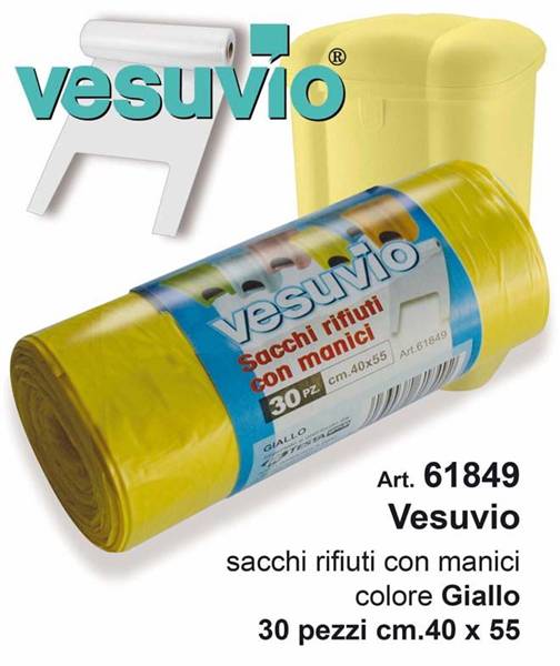 VESUVIO SACCO 40X55CM 30PZ GIALLO 