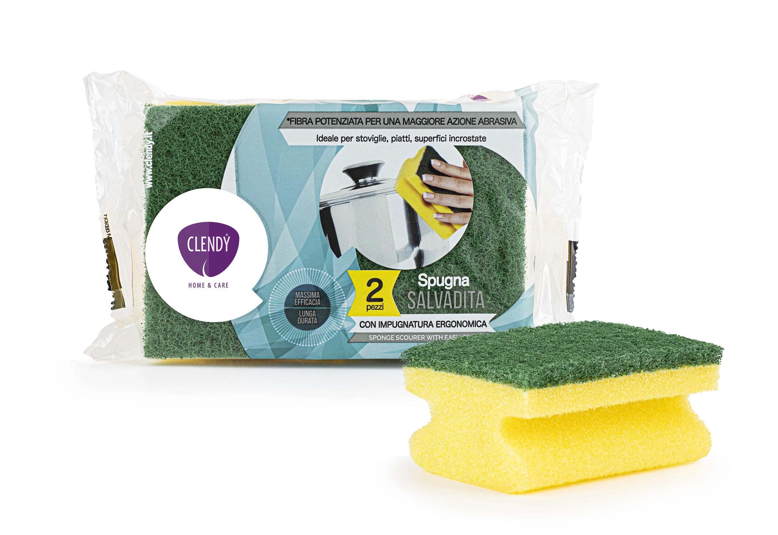 CLENDY SPUGNA SALVADITA 2PZ - Infinity Home Store