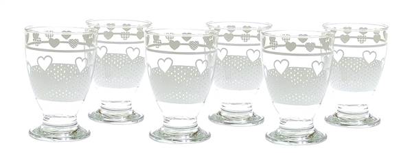 CIN CIN BICCHIERE 6PZ AMOUR BIANCO 