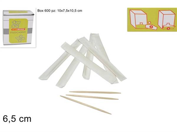 DUE ESSE STUZZICADENTI IN BOX 600PZ 