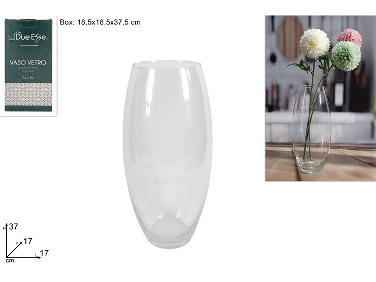 DUE ESSE VASO VETRO AMARILLYS 37CM