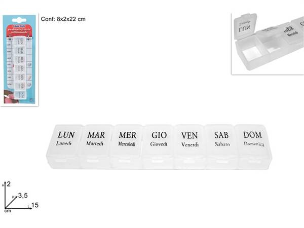 DUE ESSE CONTENITORE SETTIMANALE COMPRES