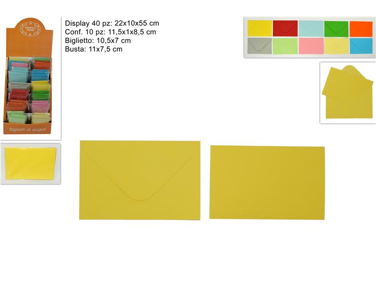DUE ESSE BIGLIETTI AUGURI 10,5CM 10PZ