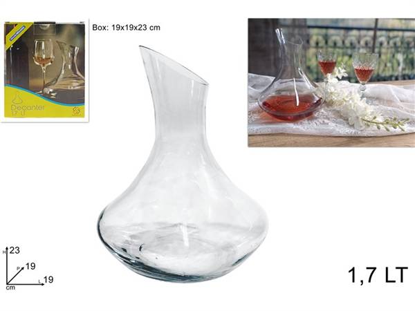 DUE ESSE DECANTER TAGLIO OBLIQUO 1,7LT 