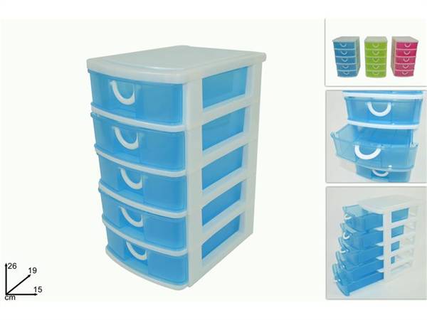 DUE ESSE CASSETTIERA 5 PIANI 3 COL ASS