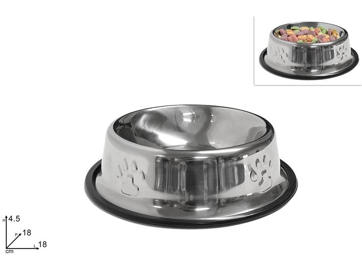 DUE ESSE CIOTOLA ACCIAIO 18CM CANI/GATTI
