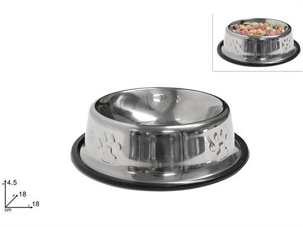 DUE ESSE CIOTOLA ACCIAIO 18CM CANI/GATTI 