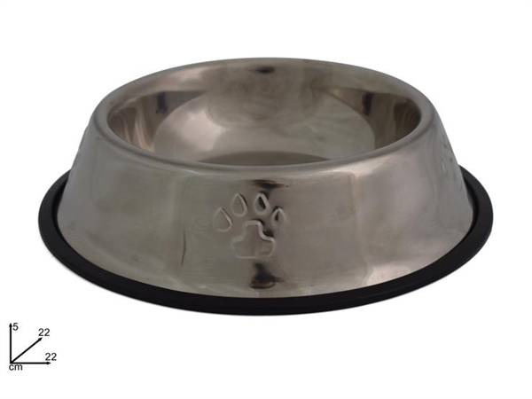 DUE ESSE CIOTOLA ACCIAIO 22CM CANI/GATTI 
