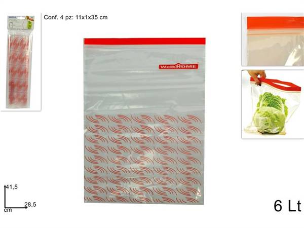 DUE ESSE SACCHETTI PLASTICA 6LT 4PZ 