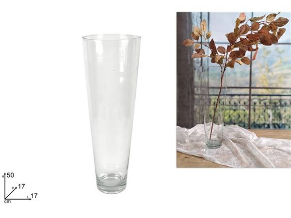 DUE ESSE VASO VETRO CONICO H50XDM.17 