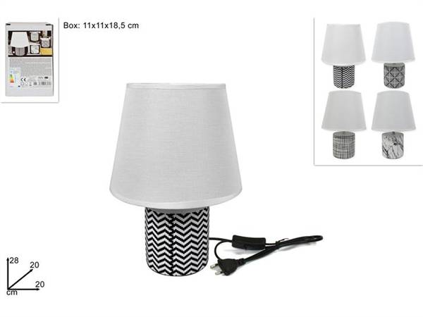 DUE ESSE LUME BIANCO CON FANTASIE NERO 
