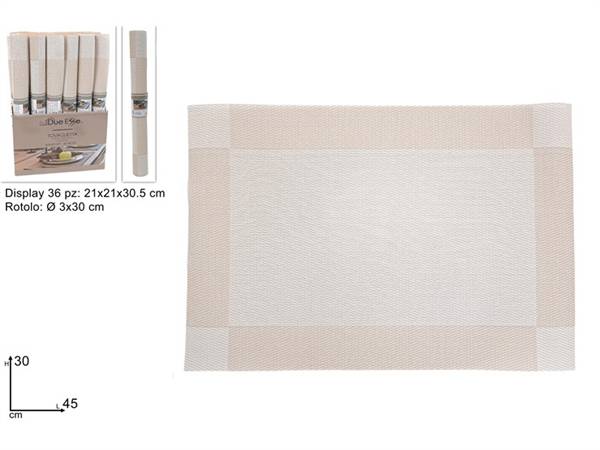 DUE ESSE TOVAGLIETTA PVC 30X45 BIANCA 