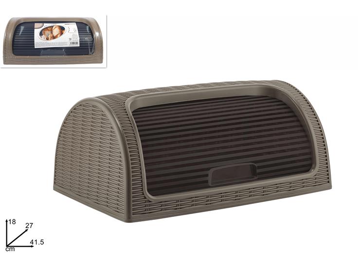 DUE ESSE PORTAPANE EFFETTO RATTAN MARRON