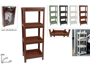 DUE ESSE SCAFFALE PLASTICA 4 RIPIANI ASS 36X23X H94 CM