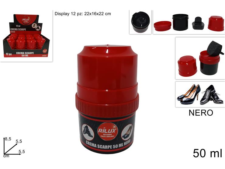 DUE ESSE CREMA PER SCARPE 50ML NERO