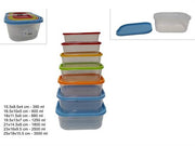 DUE ESSE CONTENITORI PLASTICA RETT 7PZ 