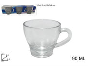 DUE ESSE TAZZINE VETRO SET 3PZ 