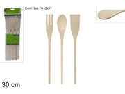 DUE ESSE MESTOLI LEGNO SET 3 PZ
