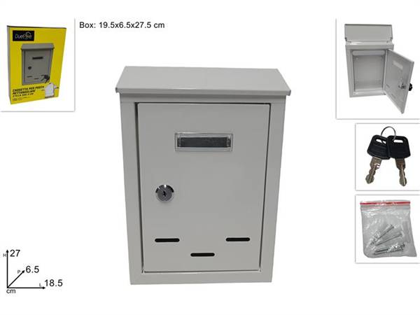 DUE ESSE CASSETTA POSTA 27X18,5X6,5 BIAN 