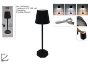 DUE ESSE LAMPADA DA TAVOLO TOUCH NERA RICARICABILE