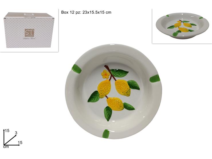 DUE ESSE POSACENERE DECORO LIMONI