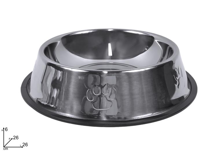 DUE ESSE CIOTOLA ACCIAIO 26CM CANI/GATTI