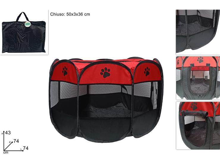 DUE ESSE BOX CANI 74X74X43 CM RICHIUDIB