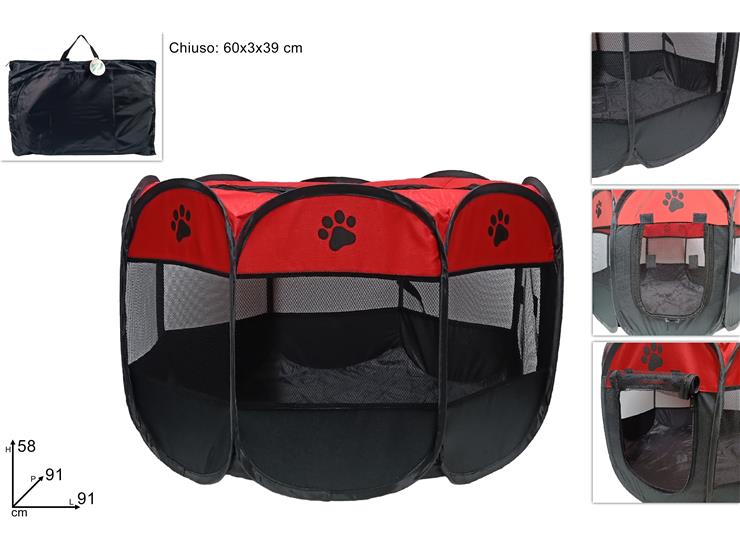 DUE ESSE BOX CANI 91X91X58 CM RICHIUDIB