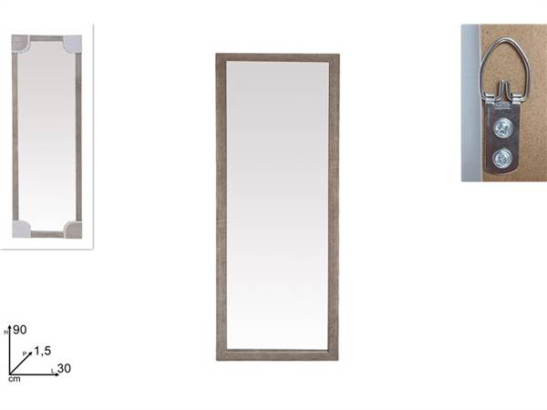 DUE ESSE CORNICE SPECCHIO 30X90CM TORTOR 