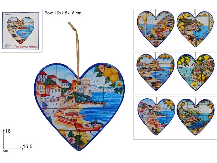 DUE ESSE APPENDINO CUORE PAESAGGIO 16CM