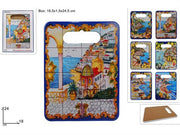 DUE ESSE TAGLIERE 18X24 DEC. PAESAGGIO CON BASE SUGHERO