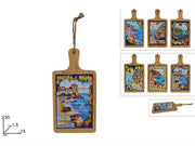 DUE ESSE TAGLIERE 30X15 PAESAGGIO ASS. IN LEGNO CERAMICA