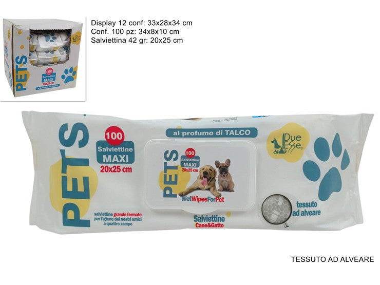 DUE ESSE SALVIETTINE DETERGENT PET 100PZ