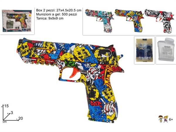 DUE ESSE PISTOLA CON MUNIZIONI A GEL 3AS 