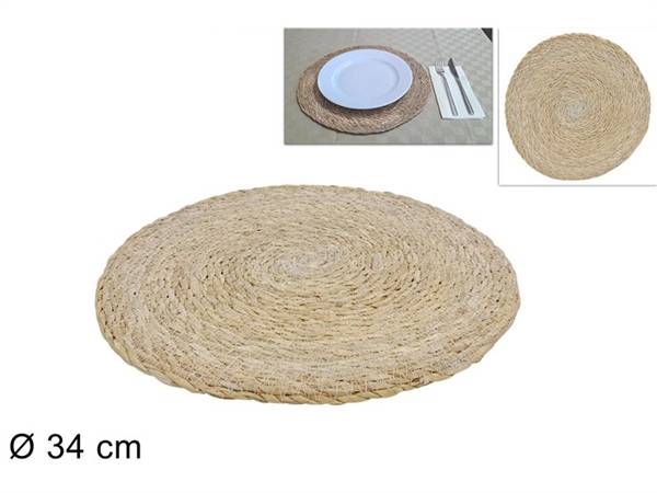 DUE ESSE TOVAGLIETTA IN CORDA TONDO 34CM BIANCA