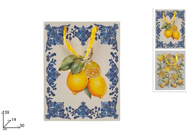 DUE ESSE BUSTA REG 39X30X14 LIMONI DEC. LIMONI