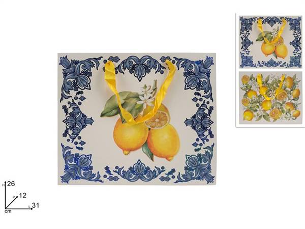 DUE ESSE BUSTA REG ORIZ 31X26X12 LIMONI DEC. LIMONI