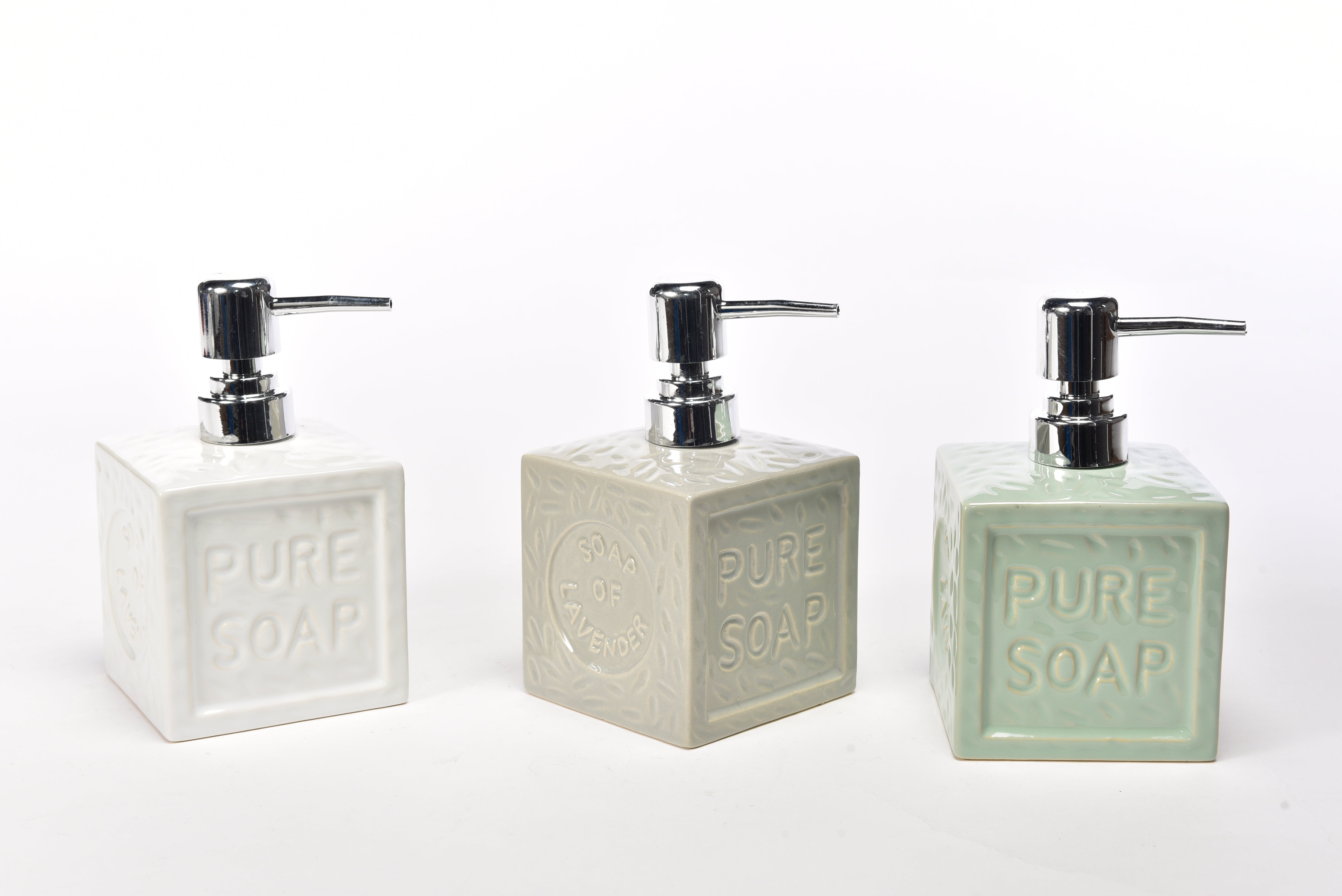 MERCURY DISPENSER SAPONE PURE SOAP 8,5X8,5XH.15 COLORI ASSORTITI