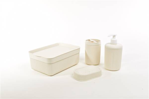 MERCURY COMPLETO BAGNO 5PZ 24X16.5XH9 CM IN PLASTICA