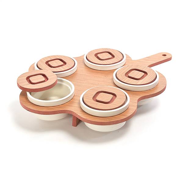 MERCURY ANTIPASTIERA 5 CIOTOLE CERAMICA 39X32XH7
