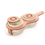 MERCURY ANTIPASTIERA 2 CIOTOLE CERAMICA 35X14XH7