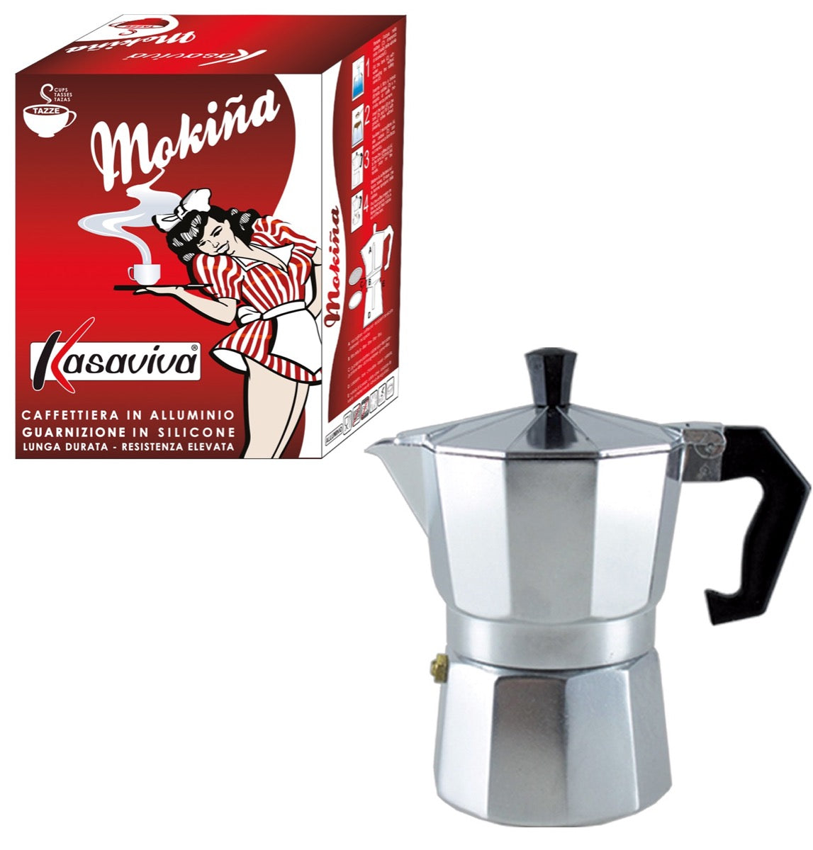 KASAVIVA CAFFETTIERA MOKINA 1TZ