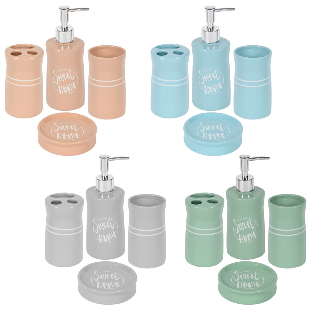 KASAVIVA SWEET HOME SET 4PZ BAGNO CERAM