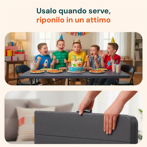 AVILIA TAVOLO RICHIUDIBILE A VALIGIA NER 